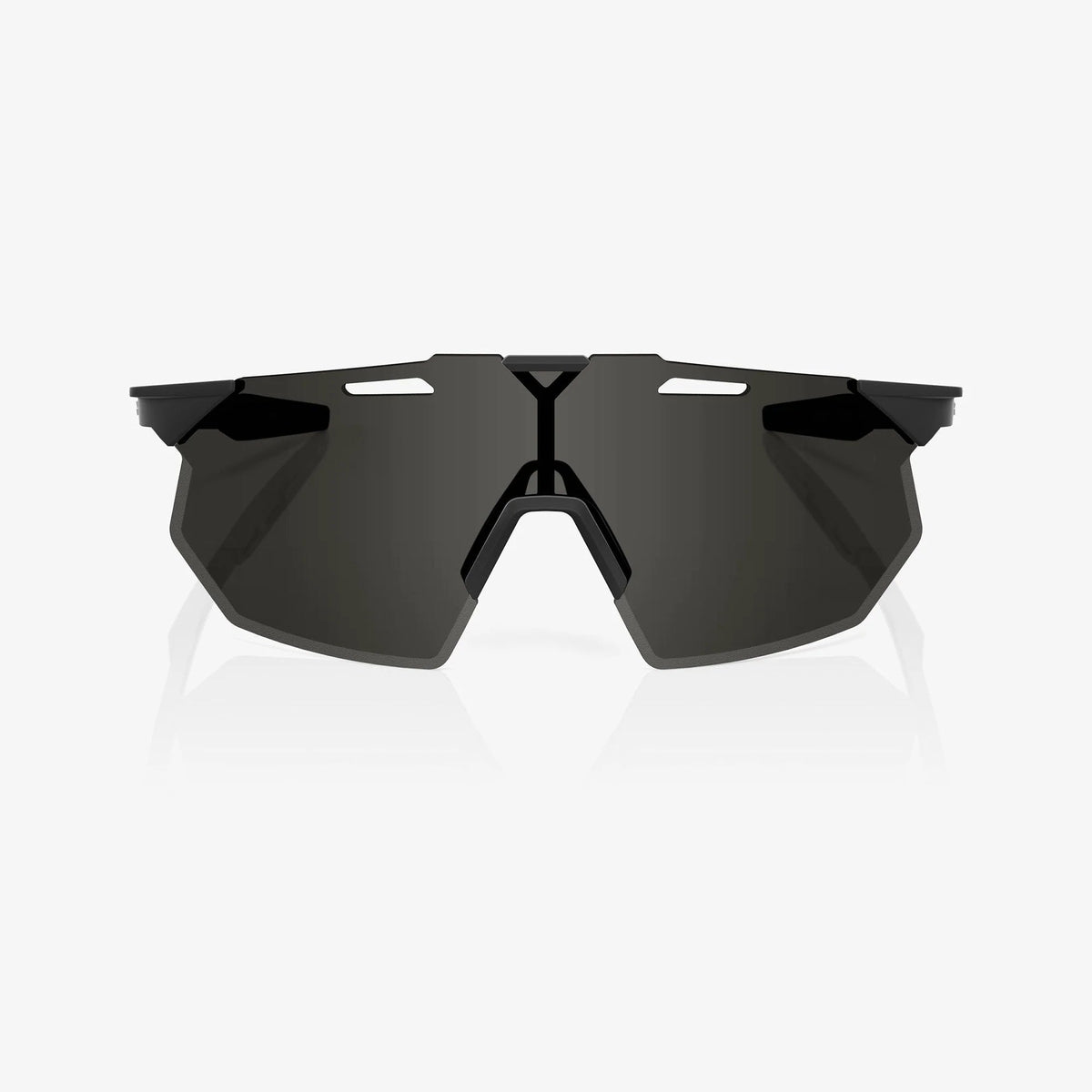 100% Hypercraft SQ Matte Black Sunglasses Smoke Lens lightweight performance cycling eyewear