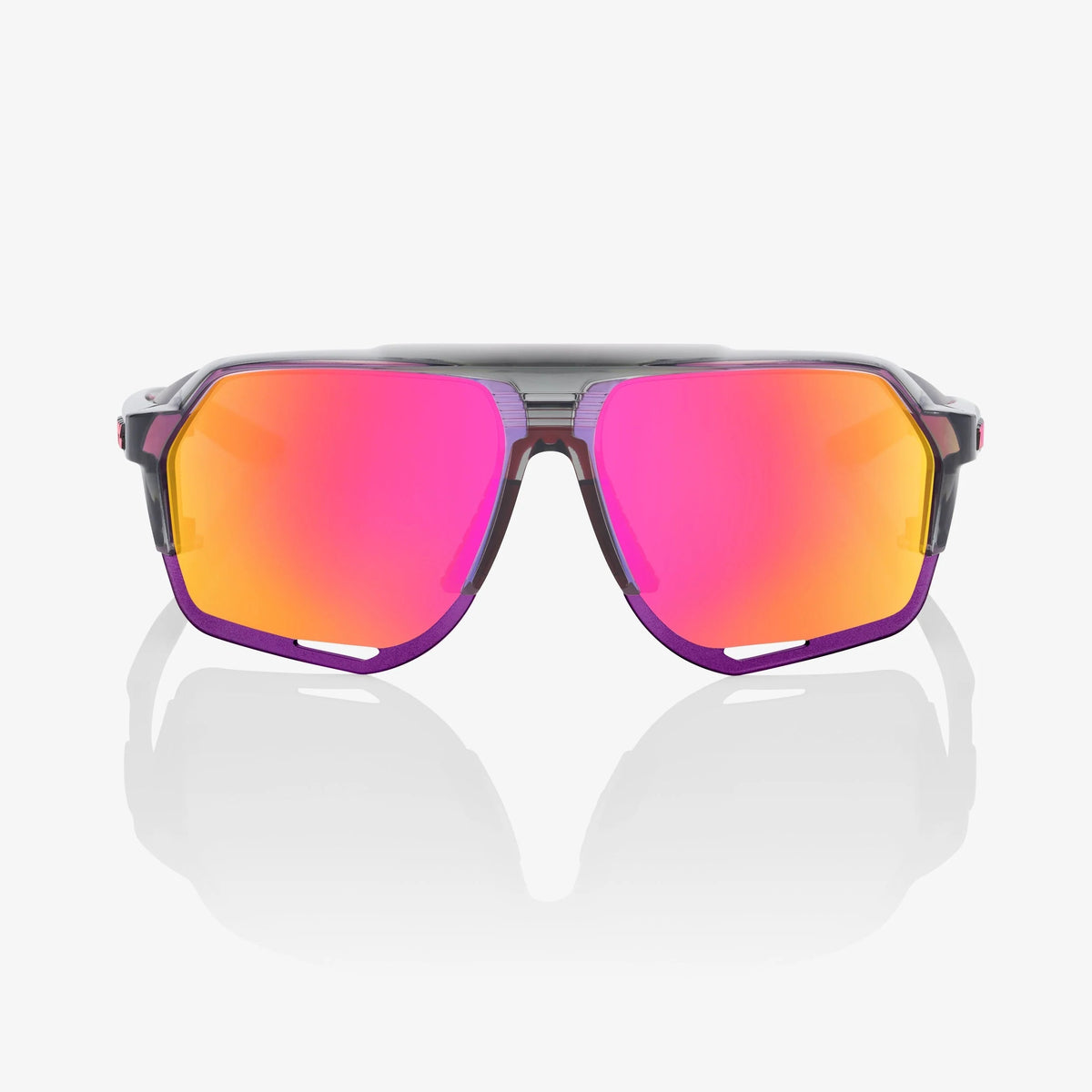 100% Norvik Tokyo Night Sunglasses Purple Multilayer Mirror Lens performance cycling eyewear