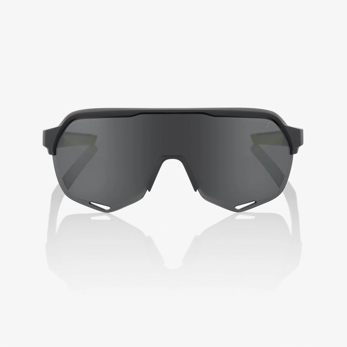 100% S2 Soft Tact Cool Grey Sunglasses Smoke Lens lightweight cycling performance eyewear