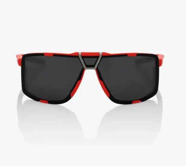100% Eastcraft Soft Tact Red sunglasses Black Mirror lens UV protective performance cycling eyewear