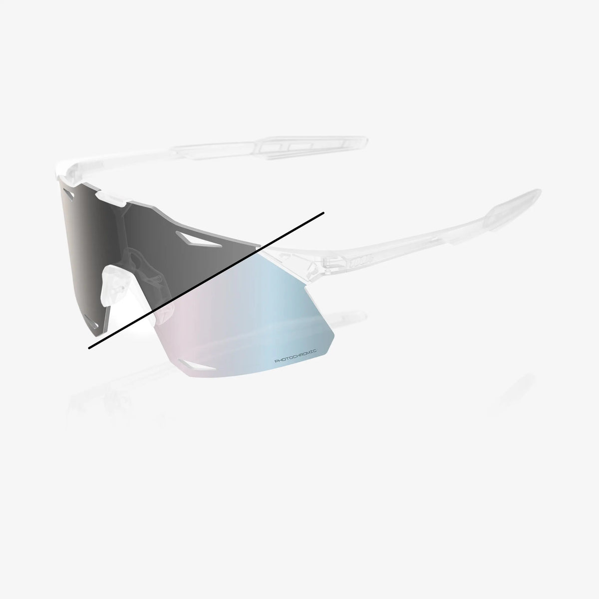 100% Hypercraft replacement lens lightweight UV-protective optics for cycling sunglasses