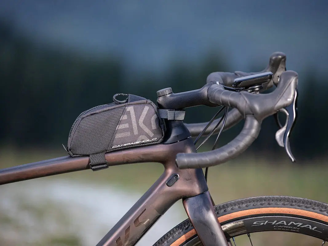 Campagnolo Ekar Node R gravel frame bag waterproof compact storage bag for adventure and gravel cycling