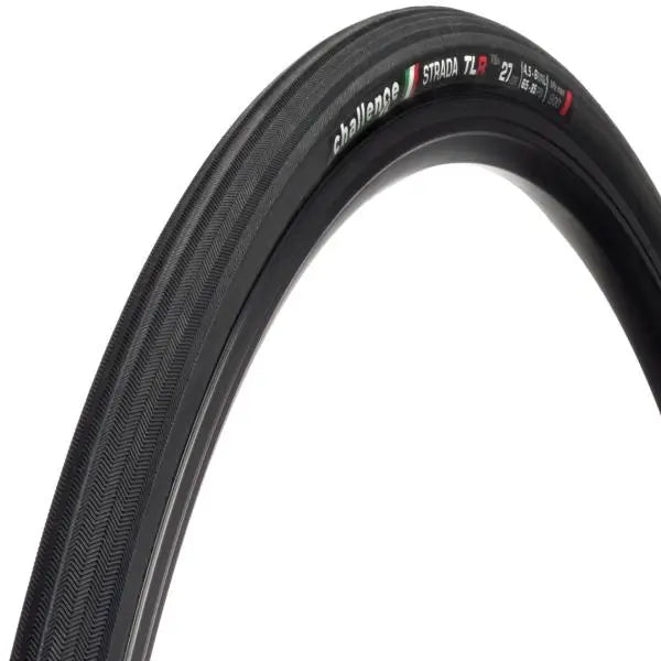 Challenge Strada Race TLR clincher tubeless road tire 700c with low rolling resistance and high grip