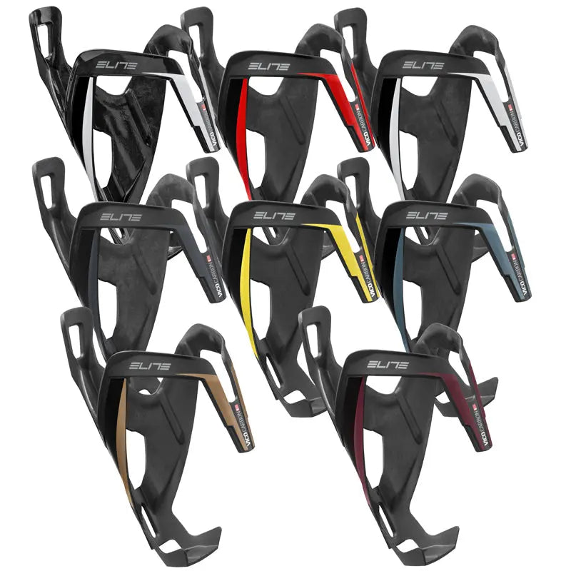 Elite Vico carbon water bottle cage lightweight secure design for road and MTB bikes