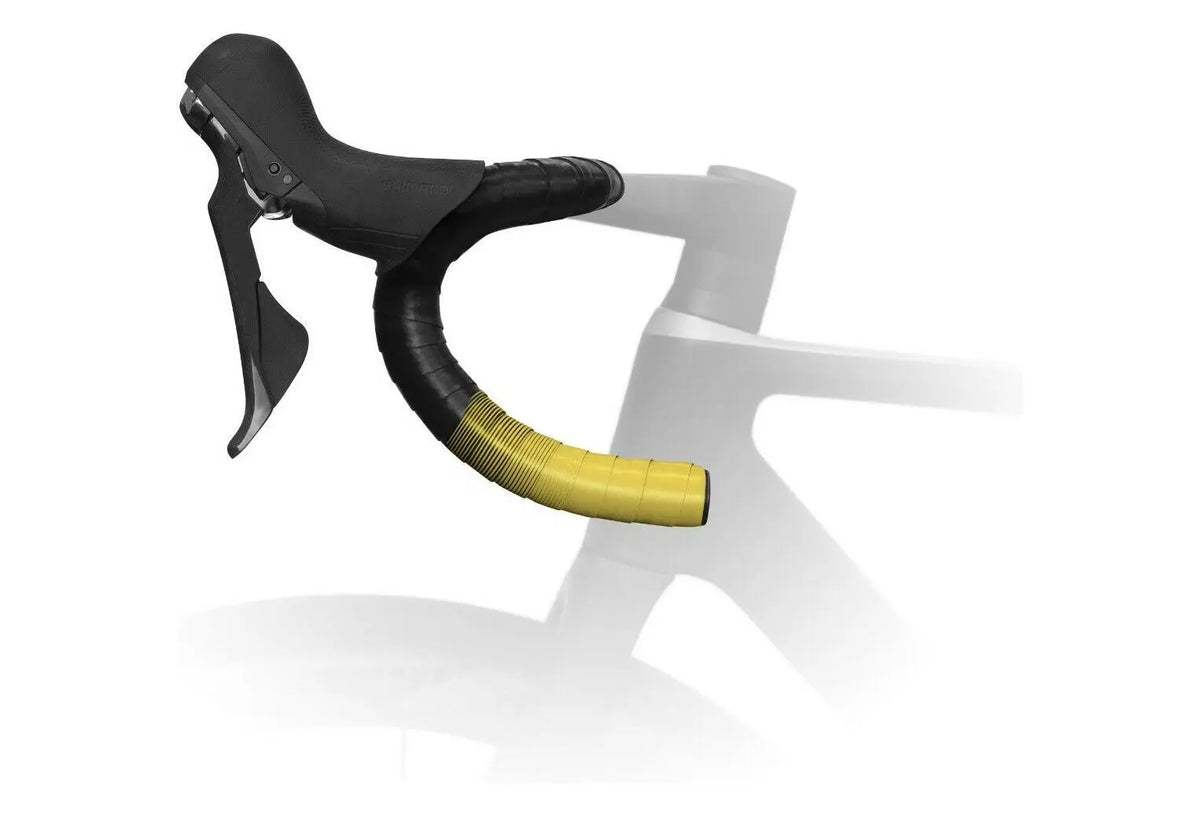 Fizik Vento 2mm Dual Color Microtex Tacky handlebar tape with pro grip