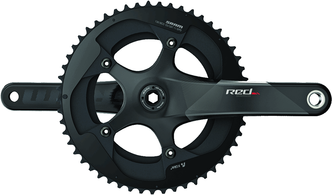 SRAM RED eTap RED 22 GXP carbon crankset lightweight stiff road bike drivetrain component