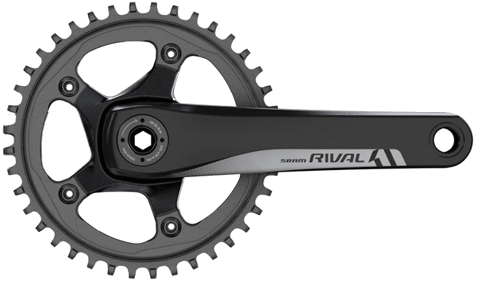 SRAM Rival 1 GXP crankset 1x11-speed durable gravel and cyclocross bike drivetrain component