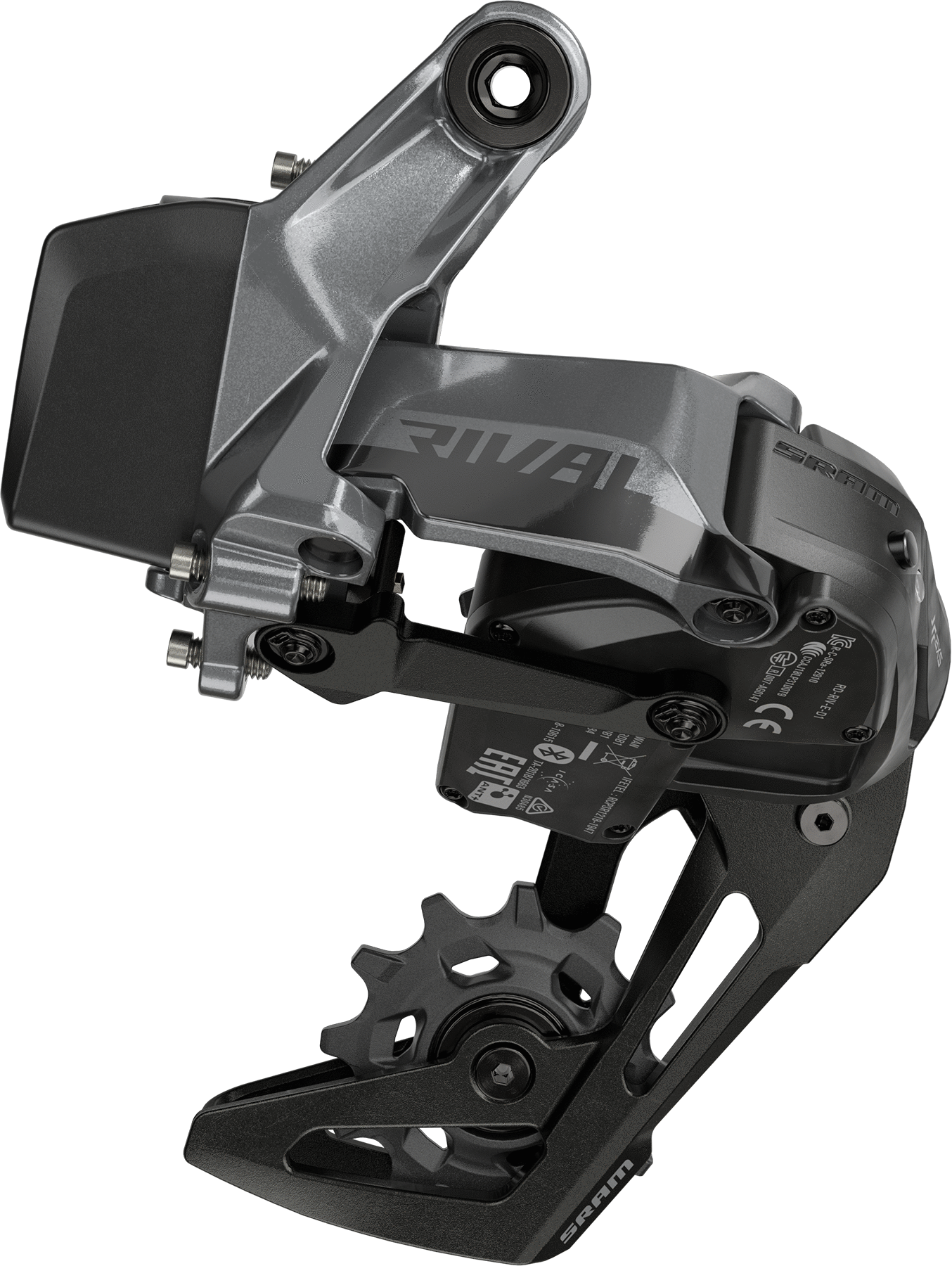 SRAM Rival XPLR eTap AXS rear derailleur long cage 12 speed wireless gravel bike drivetrain component