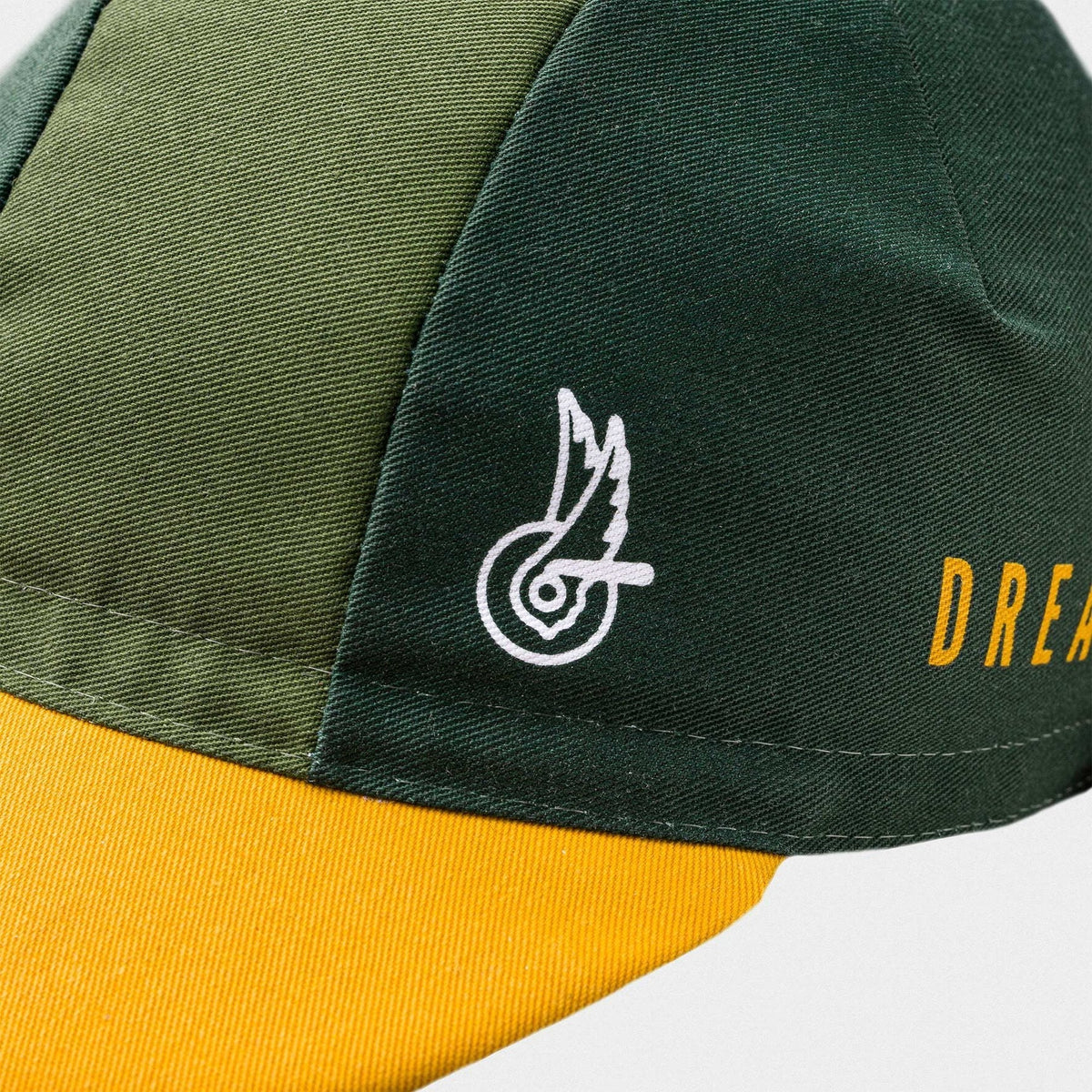 Campagnolo Become Speed Cycling Cap Green Yellow retro Italian cycling cap