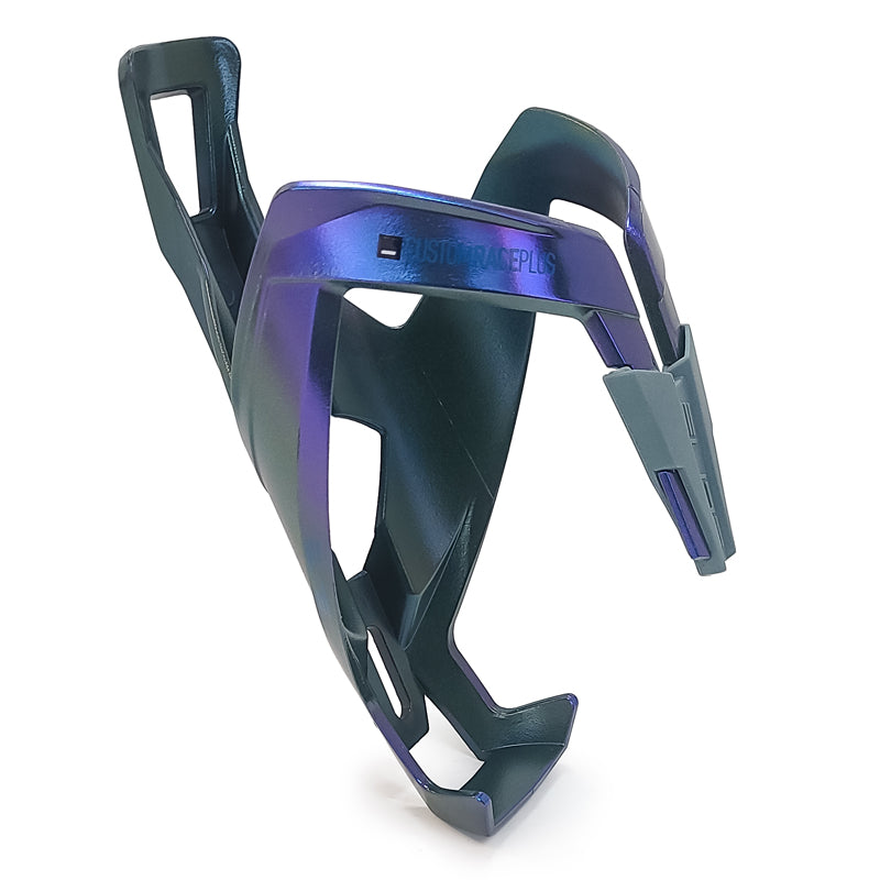 Elite Custom Race Plus shiny water bottle cage lightweight pro cycling holder