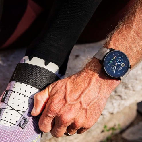 Suunto Race S Sports Watch with GPS tracking, heart rate monitor, and lightweight design for cycling and endurance athletes