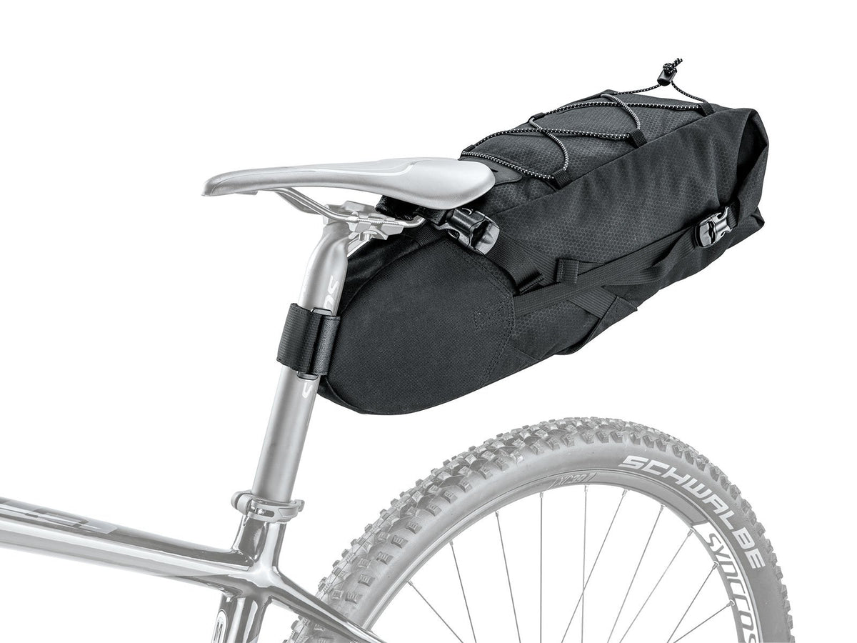 Bike saddle bags and frame storage solutions