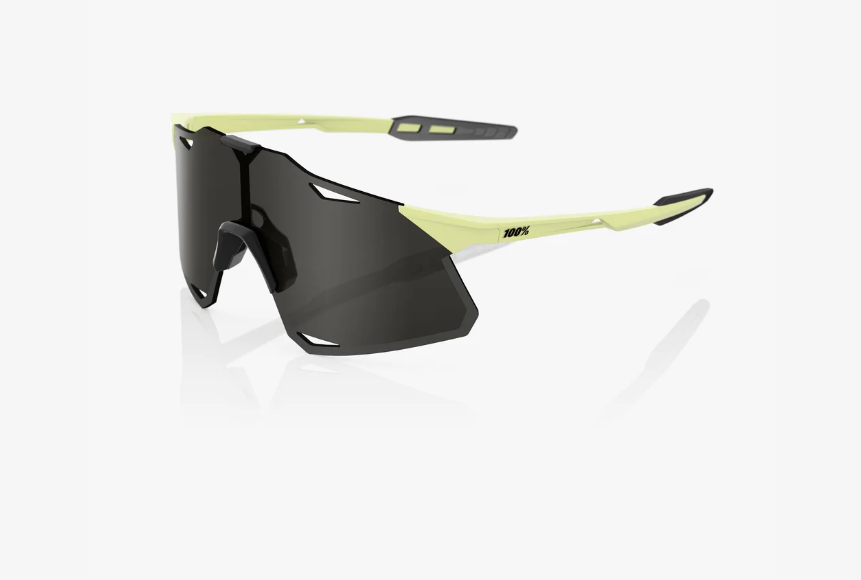 100% Hypercraft Soft Tact Glow Sunglasses Smoke Lens lightweight cycling eyewear