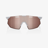 100% Hypercraft SQ Matte Stone Grey Sunglasses HiPER Crimson Silver Lens cycling eyewear