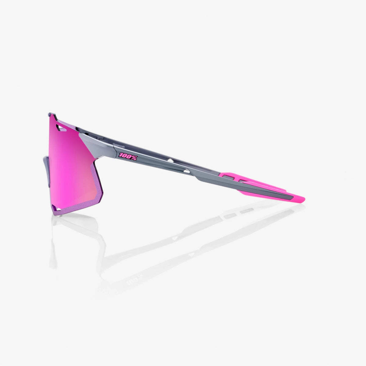 100% Hypercraft Tokyo Night Sunglasses, Purple Multilayer Mirror Lens