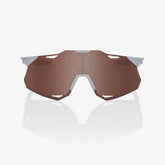 100% Hypercraft XS Matte Stone Grey Sunglasses HiPER Crimson Silver Lens cycling eyewear
