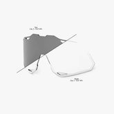 100% Hypercraft XS Replacement Lens HiPER and standard cycling eyewear lens options