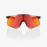 100% Hypercraft XS Soft Tact Black Sunglasses with HiPER Red Multilayer Mirror Lens offering UV protection and high-contrast clarity