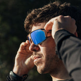 100% Norvik Matte Copper Chromium Sunglasses with Blue Multilayer Mirror Lens providing UV protection and high-clarity vision