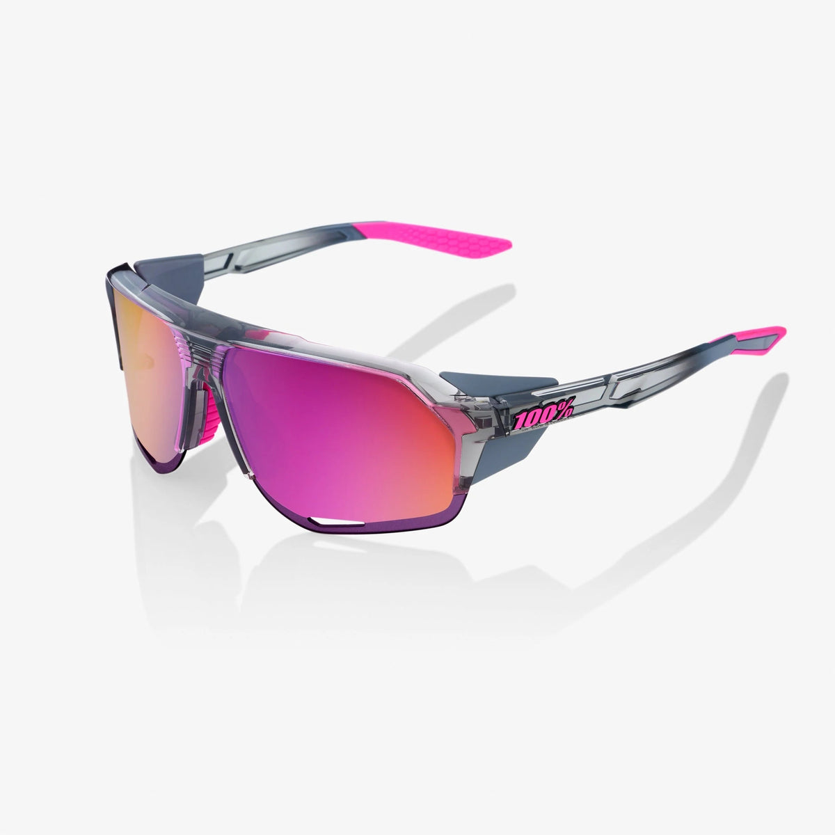 100% Norvik Tokyo Night Sunglasses Purple Multilayer Mirror Lens performance cycling eyewear