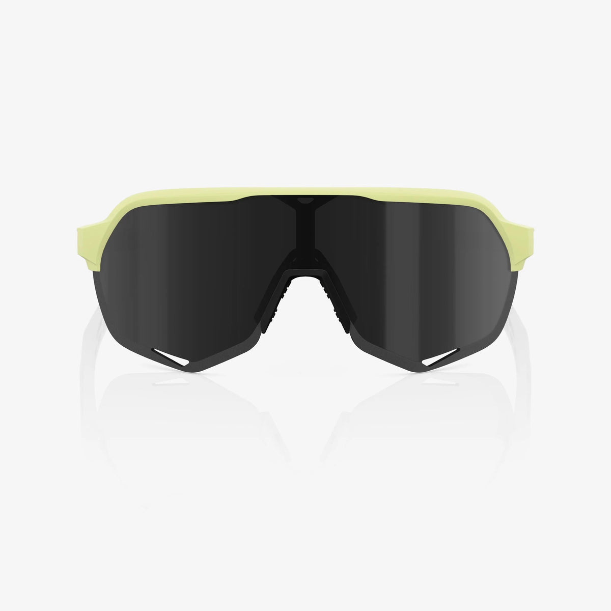 100% S2 Soft Tact Glow Sunglasses Black Mirror Lens lightweight cycling performance eyewear