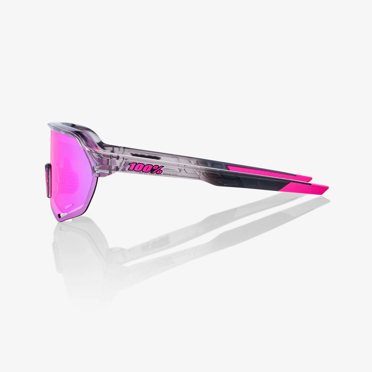 100% S2 Tokyo Night Sunglasses Purple Multilayer Mirror Lens performance cycling eyewear