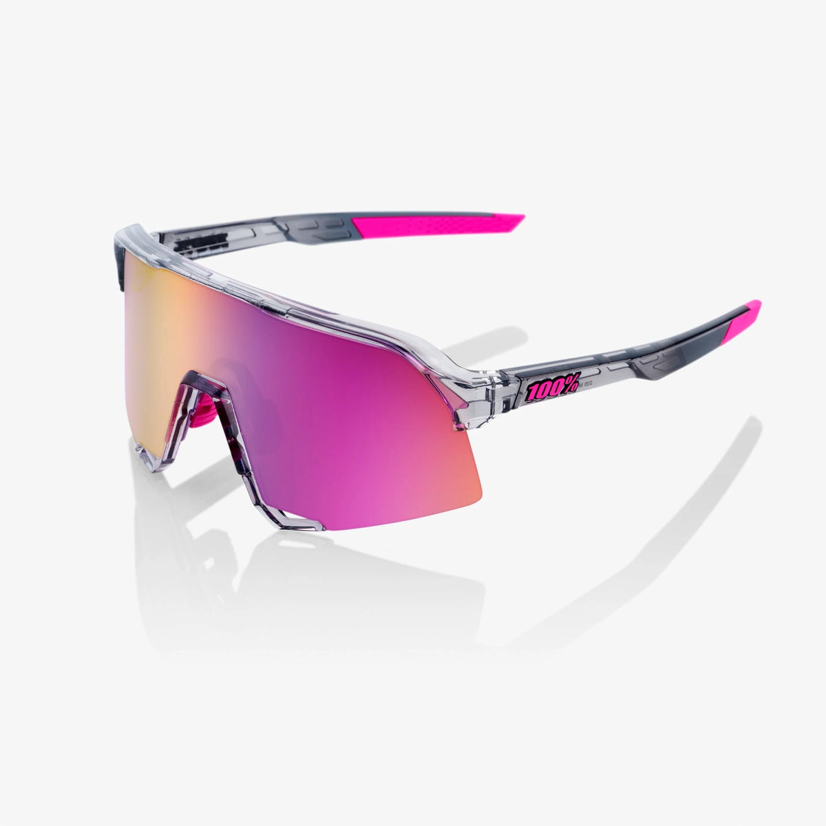 100% S3 Tokyo Night Sunglasses Purple Multilayer Mirror Lens performance cycling eyewear