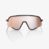 100% Slendale Gloss Carbon Fiber sunglasses with HiPER Crimson Silver Mirror lens for cycling