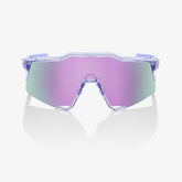 100% Speedcraft Polished Translucent Lavender Sunglasses with HiPER Lavender Mirror Lens providing UV protection and crisp optical clarity