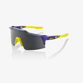 100% Speedcraft SL Matte Metallic Digital Brights Sunglasses with Smoke Lens offering UV protection clarity and aerodynamic performance