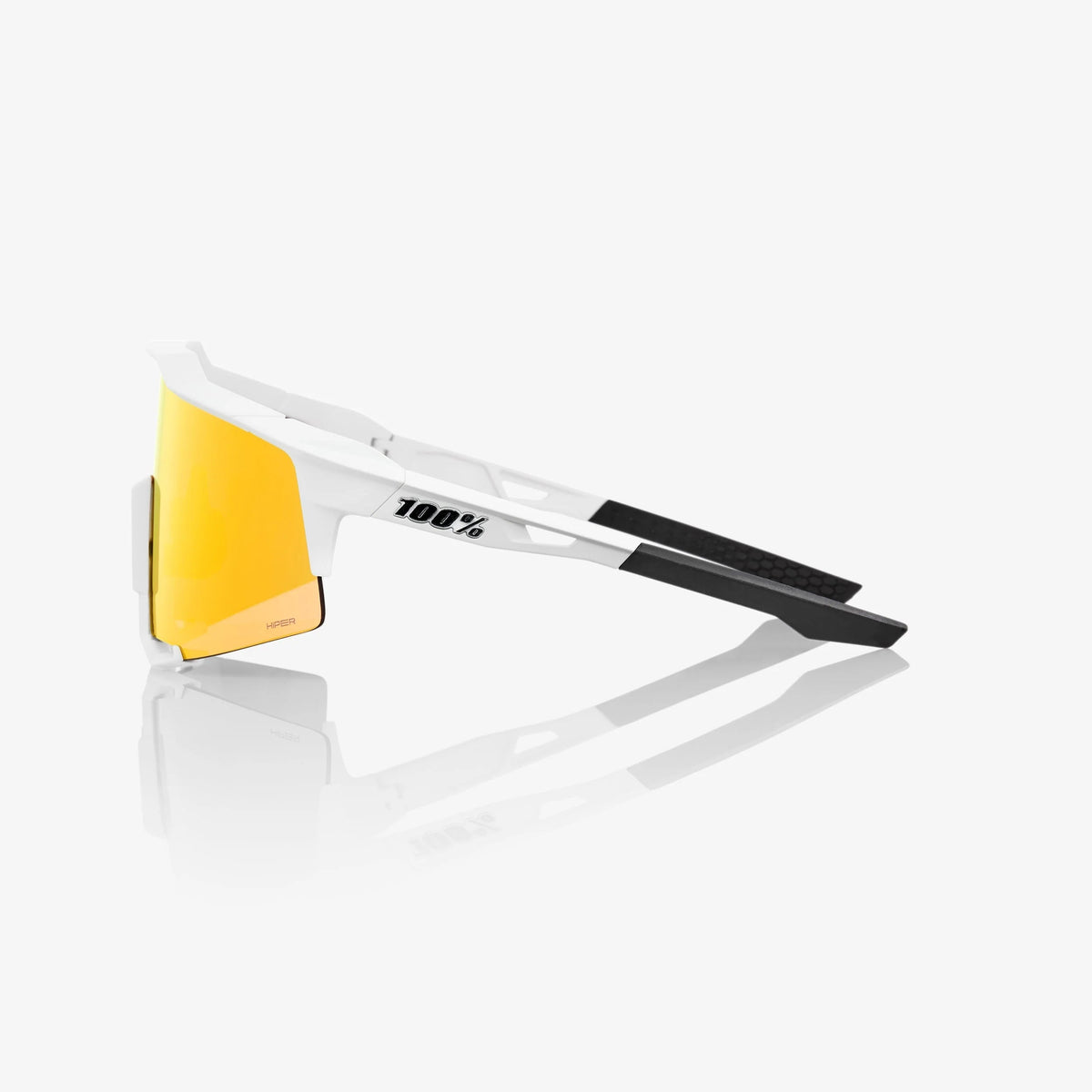 100% Speedcraft Soft Tact Off White Sunglasses HiPER Red Multilayer Lens cycling eyewear