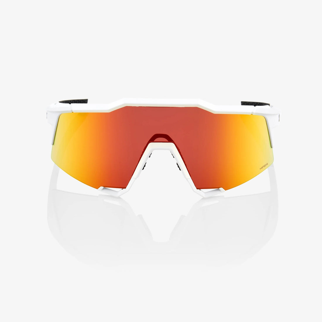 100% Speedcraft Soft Tact Off White Sunglasses HiPER Red Multilayer Lens cycling eyewear