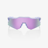 100% Speedcraft XS Polished Translucent Lavender Sunglasses with Lavender Mirror Lens offering UV protection and clear vision
