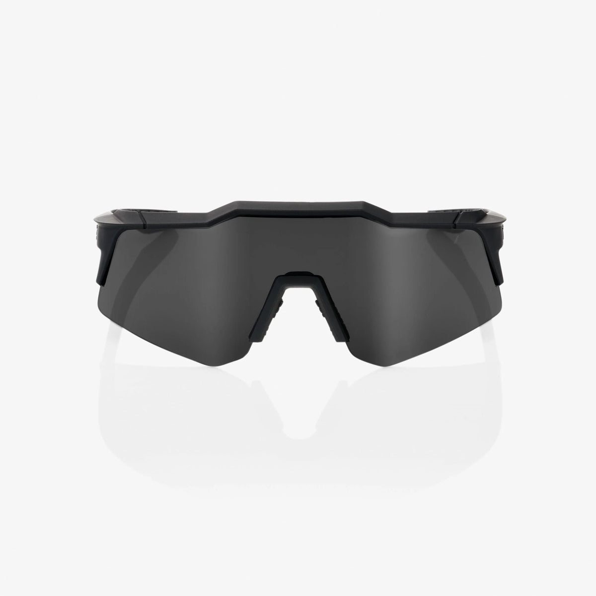 100% Speedcraft XS Soft Tact Black Sunglasses Smoke Lens lightweight cycling eyewear