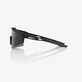 100% Speedcraft XS Soft Tact Black Sunglasses Smoke Lens lightweight cycling eyewear