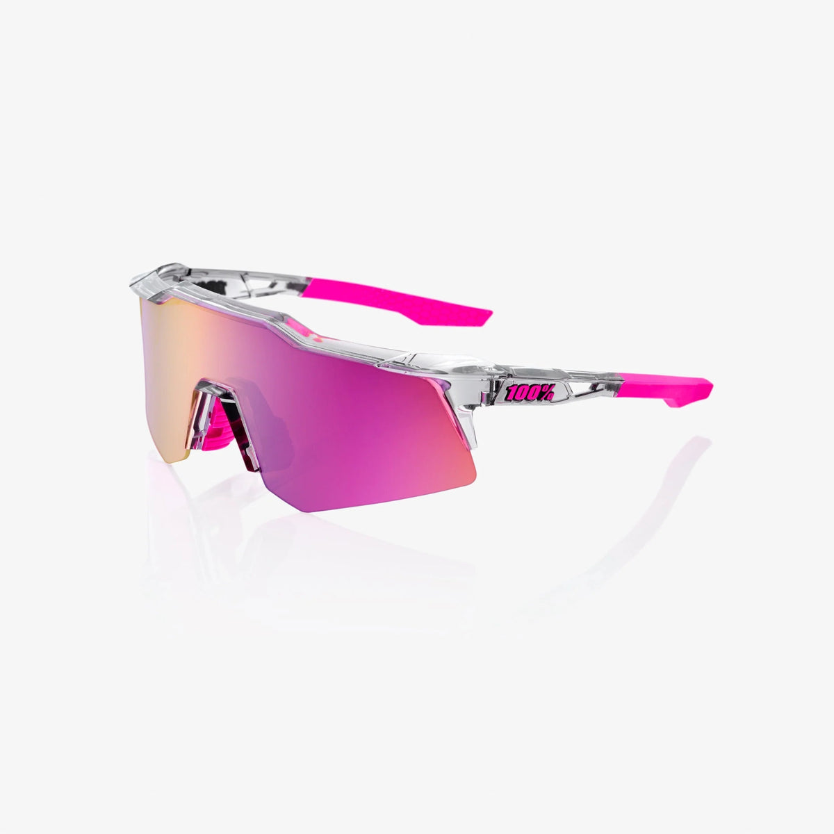 100% Speedcraft XS Tokyo Night Sunglasses Purple Multilayer Mirror Lens performance cycling eyewear