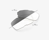 100% Eastcraft replacement dual lenses for cycling sunglasses UV protection optics