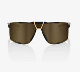 100% Eastcraft Soft Tact Black sunglasses Soft Gold Mirror lens UV protection performance cycling eyewear