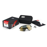 100% S3 Soft Tact White Cycling Sunglasses with HiPER Red Multilayer Mirror Lens – performance eyewear for road and mountain cycling