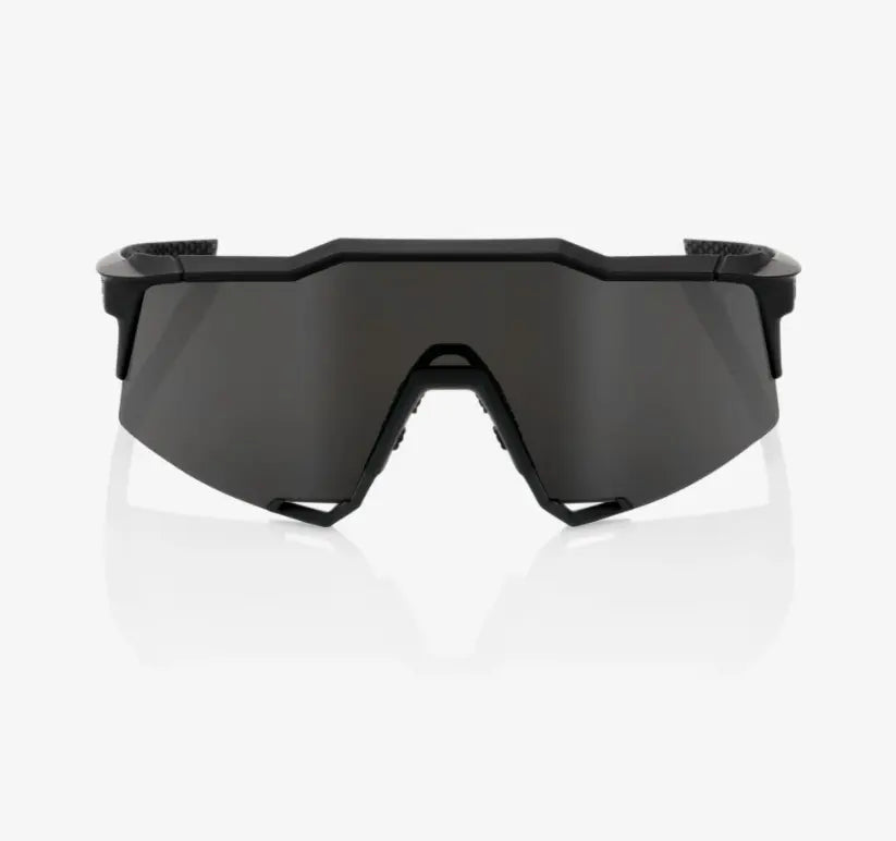 100% Speedcraft Soft Tact Black sunglasses Smoke Lens UV protection performance cycling eyewear