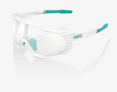 100% Speedtrap SE BORA hansgrohe team white cycling sunglasses with silver mirror lens high performance aerodynamic eyewear