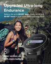 Suunto Vertical Sports Watch with GPS navigation, solar charging, and durable outdoor design for cycling and fitness tracking