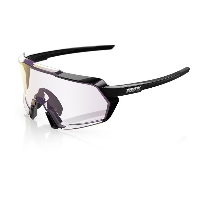 100% Korbin Gloss Black, Verre miroir violet photochromique