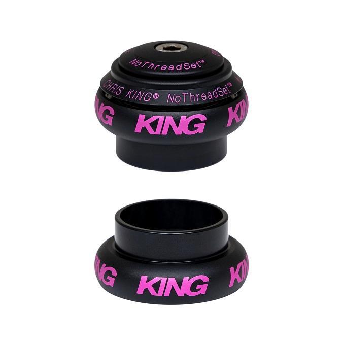 Chris King NoThreadSet Headset 1 1/8 Inch - Options - Two Tone Black Punch