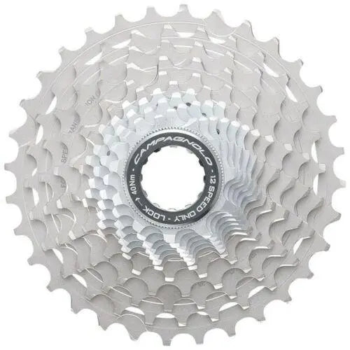 Campagnolo Super Record 12-speed cassette for smooth and precise road bike shifting
