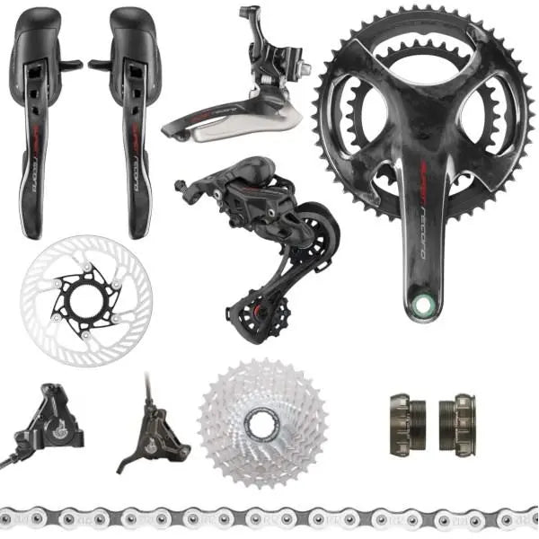 Campagnolo Super Record 12-Speed Disc Brake Groupset – premium electronic road bike drivetrain with powerful braking and smooth shifting