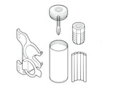 Crankbrothers Cigar Plug Kit with CO₂ head for quick tubeless tire repair on mountain and gravel bikes