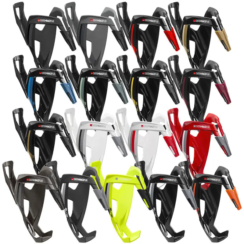 Elite Custom Race Plus lightweight durable water bottle cage for road and MTB bikes