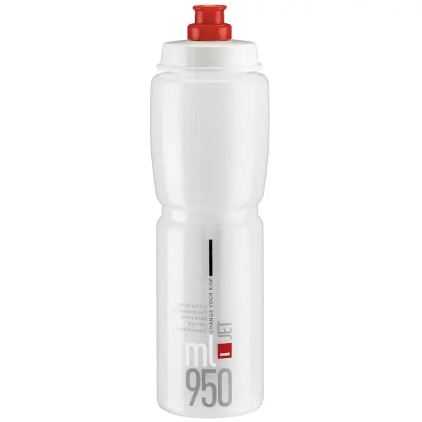 Elite Jet lightweight BPA-free cycling water bottle available in multiple colors for road and mountain bikes