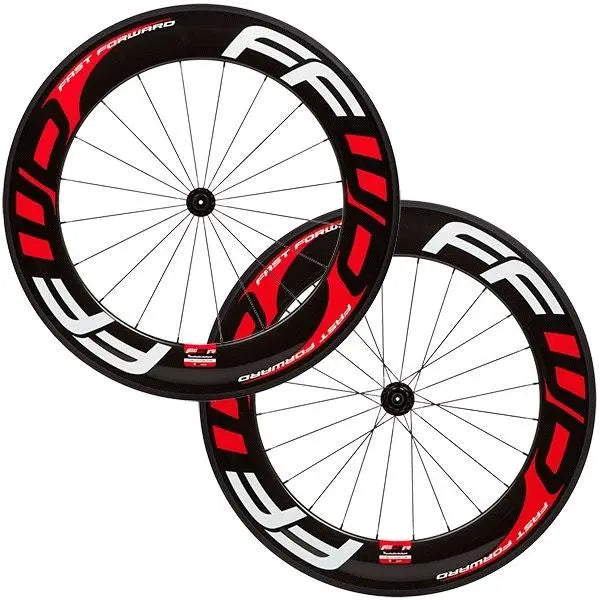 FFWD F9R Carbon Tubular Wheels for road and time trial bikes – aerodynamic lightweight carbon racing wheelset